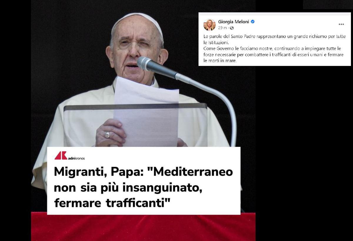 migranti,-meloni:-“da-papa-richiamo-per-istituzioni,-impegnati-per-fermare-morti-in-mare”